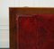 Vintage Yew Twin Pedestal Desk with Burgundy Leather Top, Image 7