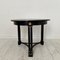 19th Century French Empire Style Black Round Gueridon Table, 1870s 1