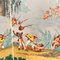 20th Century Four Panel Wallpaper Screen from Zuber, 1940s 7