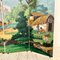 20th Century Four Panel Wallpaper Screen from Zuber, 1940s 8