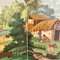20th Century Four Panel Wallpaper Screen from Zuber, 1940s 2