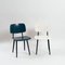 Blue & White Revolt Chairs by Friso Kramer for Ahrend De Cirkel, Set of 4, Image 8