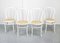 No. 18 White Chairs attributed to Michael Thonet, Set of 4 1