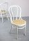 No. 18 White Chairs attributed to Michael Thonet, Set of 4 17
