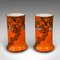 English Ceramic Flower Vases, 1920s, Set of 2 2