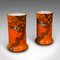 English Ceramic Flower Vases, 1920s, Set of 2 1