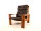 Asko Bonanza Brown High-Back Leather Armchair by Esko Pajamies, 1960s, Image 2