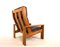 Asko Bonanza Brown High-Back Leather Armchair by Esko Pajamies, 1960s, Image 12