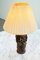 Brutalist Pottery Ceramic Table Lamp by Bodil Marie Nielsen, Denmark, 1960s 4