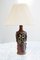 Brutalist Pottery Ceramic Table Lamp by Bodil Marie Nielsen, Denmark, 1960s 1
