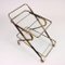 Italienischer Vintage Servierwagen aus Messing & Glas, 1950er 6