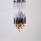 Großer italienischer Vintage Kronleuchter aus Chrom 3