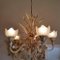 Vintage Hollywood Regency Sheaf of Wheat Chandelier, Italy, Image 1