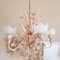 Vintage Hollywood Regency Sheaf of Wheat Chandelier, Italy, Image 2