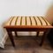 Goldene Vintage Holzbank 2