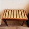 Goldene Vintage Holzbank 1