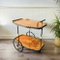 Vintage Hollywood Regency, Italia, mod. Carrello portabarre intarsiato, Immagine 2
