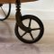 Vintage Hollywood Regency, Italia, mod. Carrello portabarre intarsiato, Immagine 10