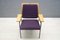 Mid-Century Purple Armchair by Wunibald Puchner for the Meistersingerhalle Nürnberg, 1958, Image 9