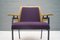Mid-Century Purple Armchair by Wunibald Puchner for the Meistersingerhalle Nürnberg, 1958, Image 11