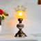 Vintage Porzellanlampe im Stil von Fenton 3