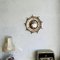 Specchio da parete convesso Sunburst vintage Hollywood Regency, Inghilterra, Immagine 2