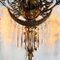 French Cherub Wall Sconce with 2 Arms and Crystals Lampshade 3