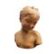 Sculpture Bust of Girl, 1940s, Terracotta 2