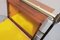 Italian Bar Cart with Canary Yellow Interior, 1950s 2