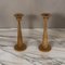 Portacandele vintage in legno d'oliva, set di 2, Immagine 4