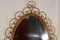 Huge Rattan Entrance Mirror and Saddle by Franco Albini, 1960, Set of 2, Image 5
