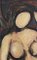 German School Artist, Feminine Forms: Harmony in Curves, 1980s, Oil on Board, Framed 6