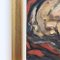 German School Artist, Feminine Forms: Harmony in Curves, 1980s, Oil on Board, Framed 14