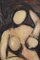 German School Artist, Feminine Forms: Harmony in Curves, 1980s, Oil on Board, Framed 5