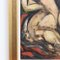German School Artist, Feminine Forms: Harmony in Curves, 1980s, Oil on Board, Framed 13