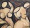 German School Artist, Feminine Forms: Harmony in Curves, 1980s, Oil on Board, Framed 9
