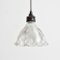 Glass Holophane Pendant Light, 1940s 1