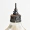 Glass Holophane Pendant Light, 1940s 3