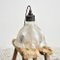Glass Holophane Pendant Light, 1940s 2