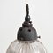 Lampe à Suspension Holophane en Verre, 1940s 4