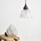 Glass Holophane Pendant Light, 1940s 1