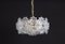 Lámpara de araña pequeña de cristal de Murano atribuida a Ernst Palme, Alemania, años 70, Imagen 8