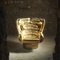 Goldener Limited Edition Elda Chair No. 8/20 von Joe Colombo für Longhi, Italien 1