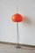 Lampada da terra a fungo con paralume arancione regolabile, anni '70, Immagine 14