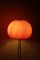 Lampada da terra a fungo con paralume arancione regolabile, anni '70, Immagine 9