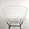 Taburete de bar Harry Bertoia ° 427 ° de revestimiento Rilsan en blanco y negro de Harry Bertoia para Knoll International, años 70. Juego de 2, Imagen 7