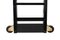 Black Lacquered Bookcase Ladder On a Brass Rail 4