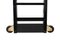 Black Lacquered Bookcase Ladder On a Brass Rail, Image 4