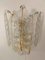 Vintage Wandlampe aus Muranoglas in Blattform, Italien, 1970er 6