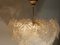 Frosted Murano Glass Chandeliers from Mazzega, Italy, 1960s, Set of 2 6